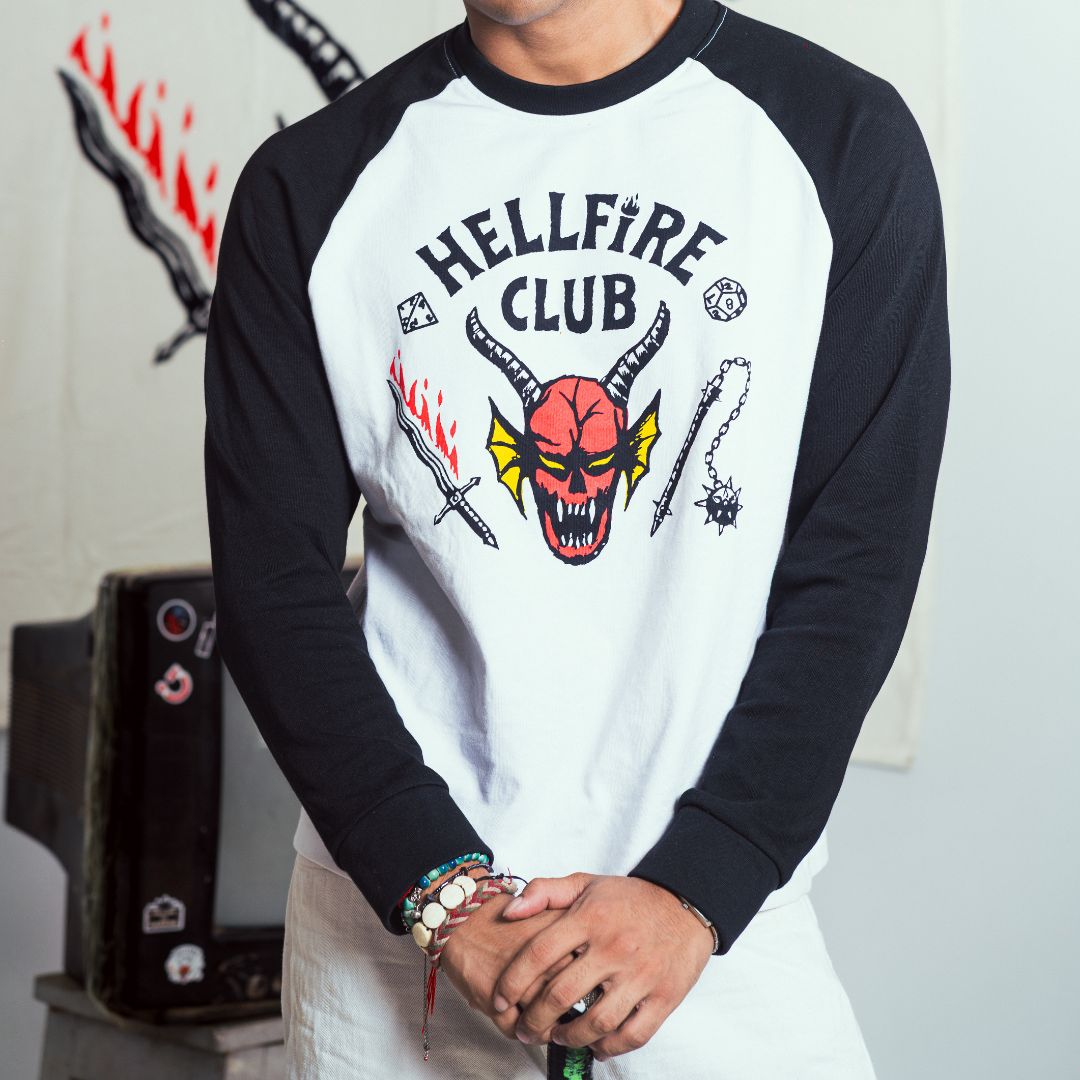 Stranger Things “Hellfire Club” Raglan T-Shirt