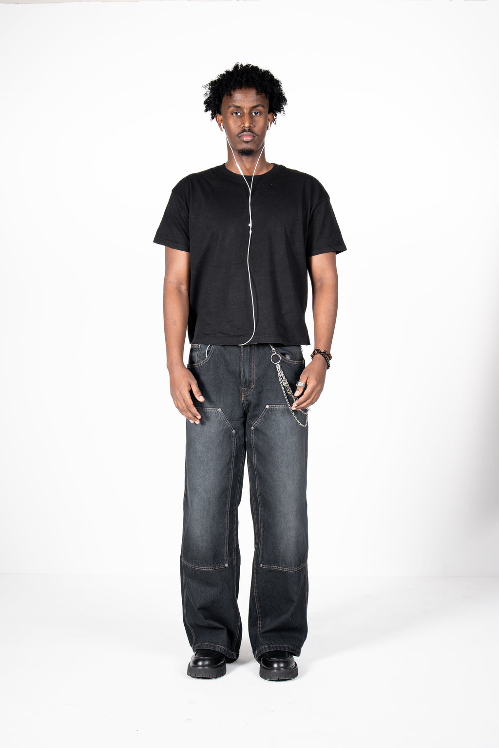 Carpenter black baggy jeans
