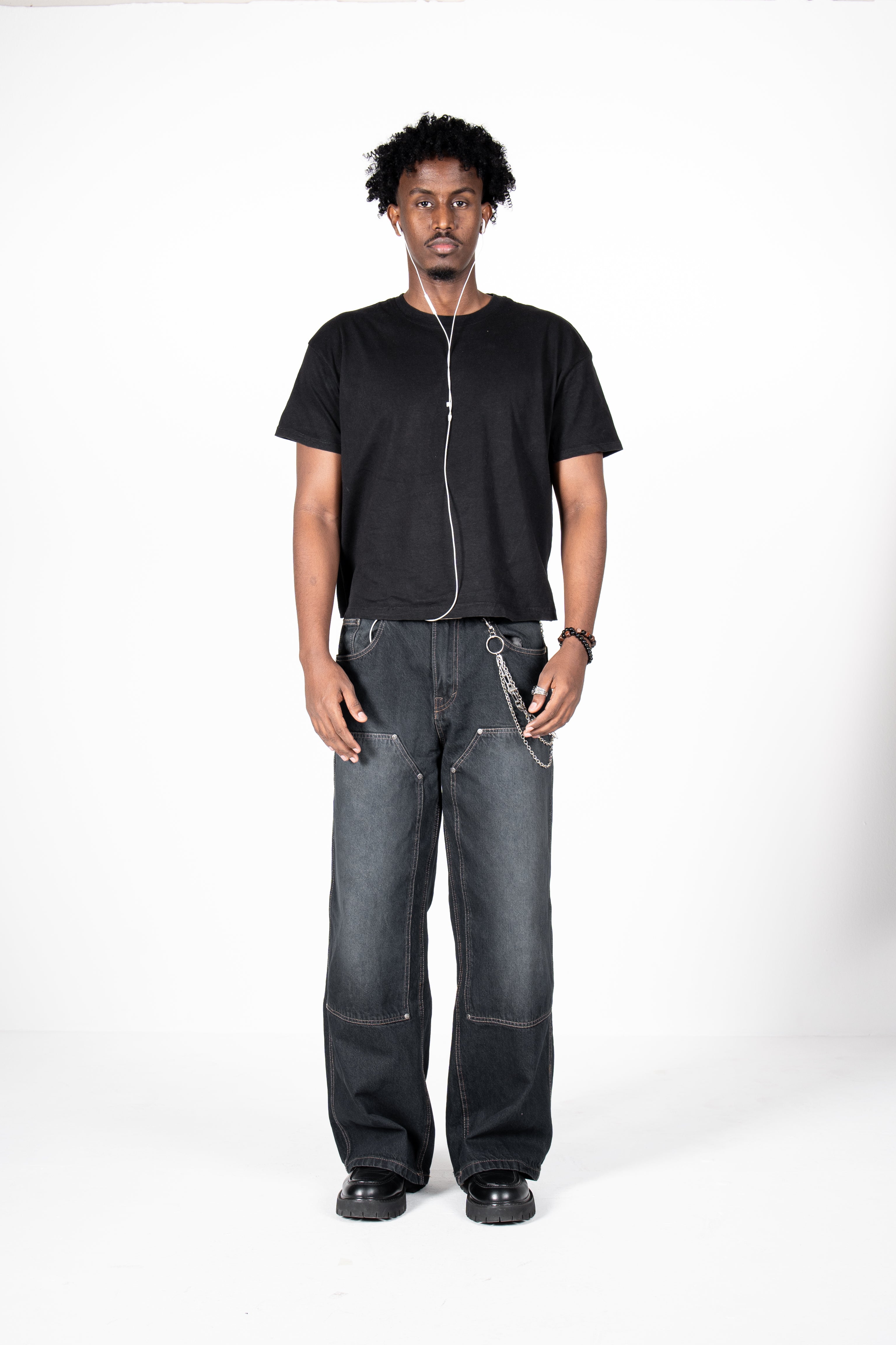 Carpenter black baggy jeans