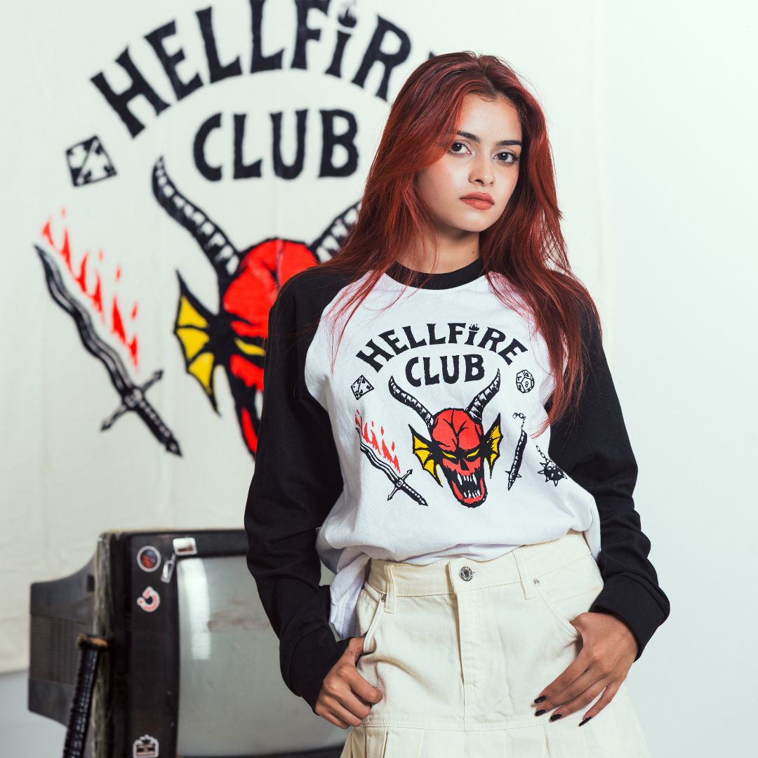 Stranger Things “Hellfire Club” Raglan T-Shirt