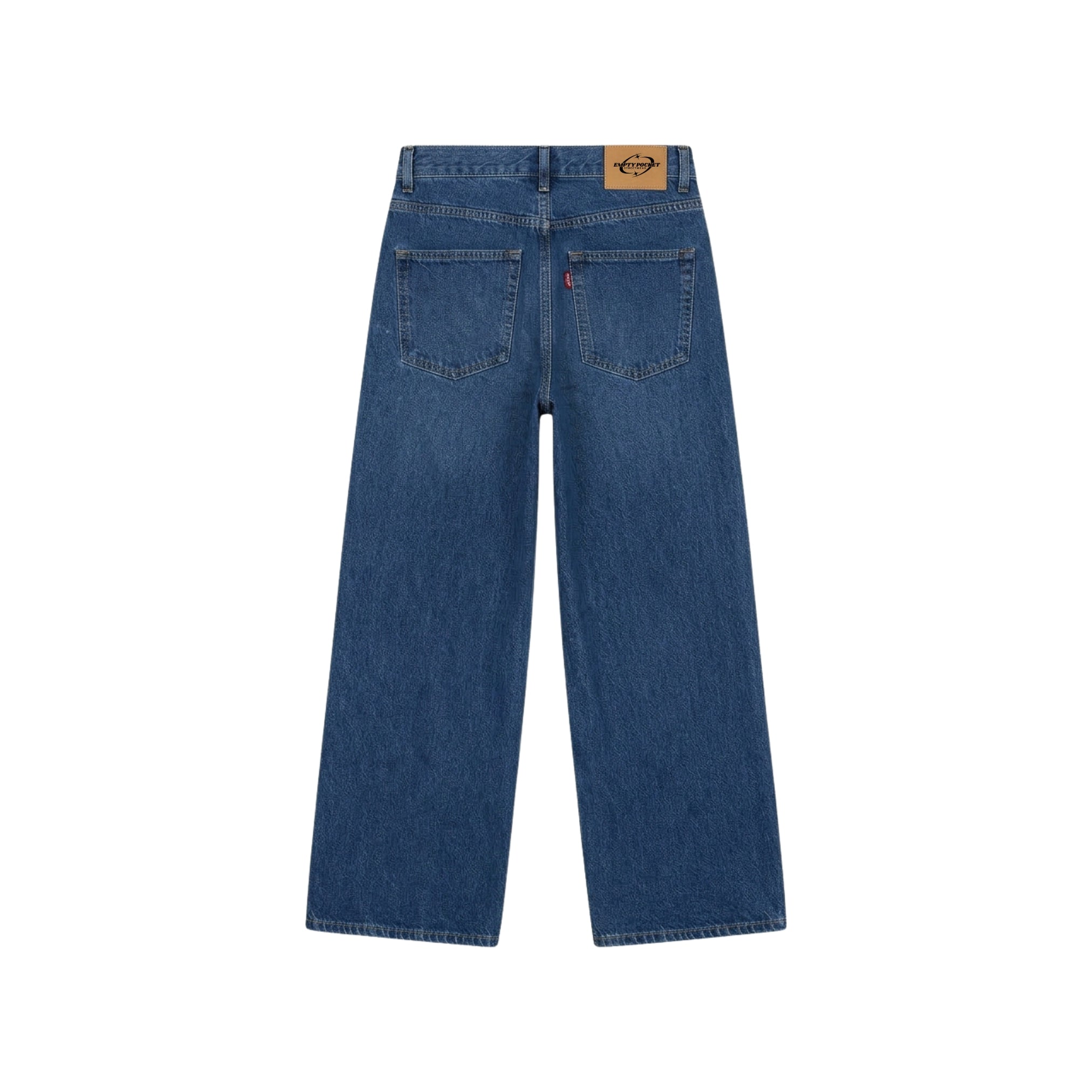 Double knee light blue baggy jeans