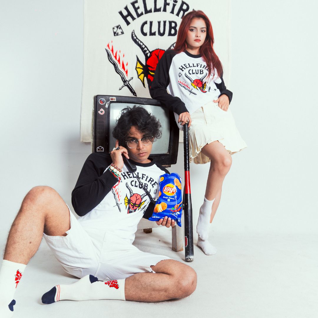 Stranger Things “Hellfire Club” Raglan T-Shirt