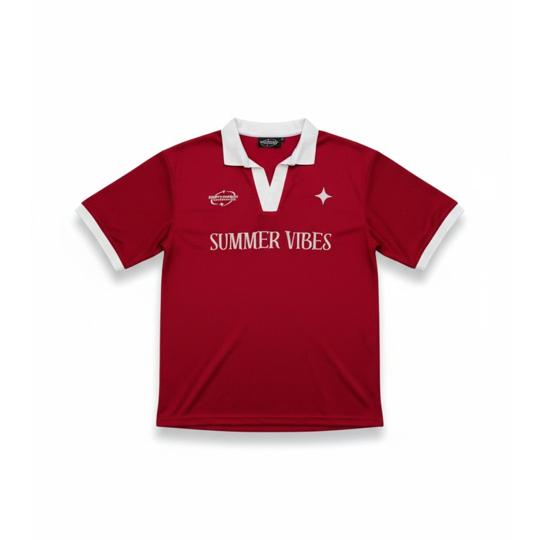 Summer Vibe Red Tee