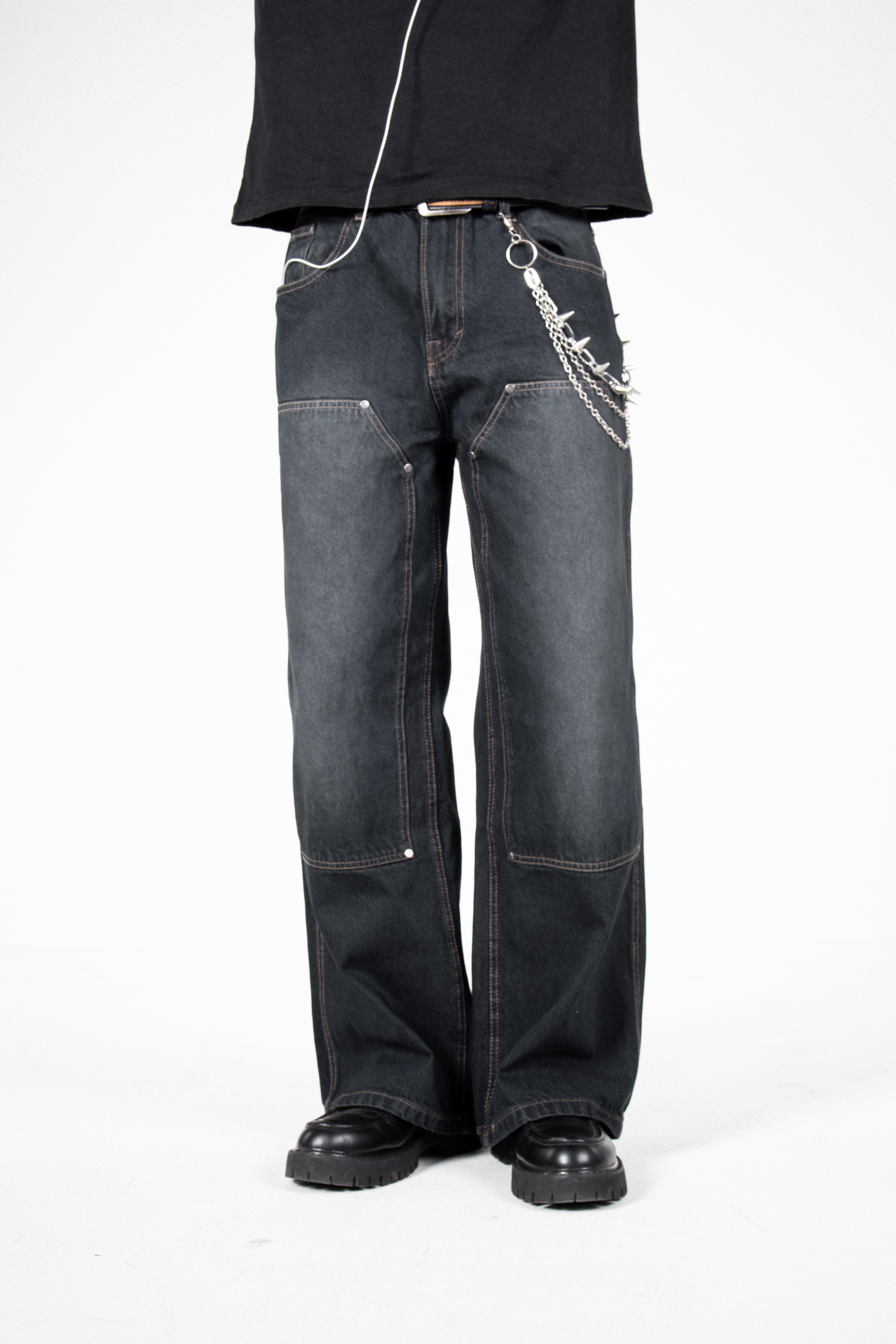 Carpenter black baggy jeans