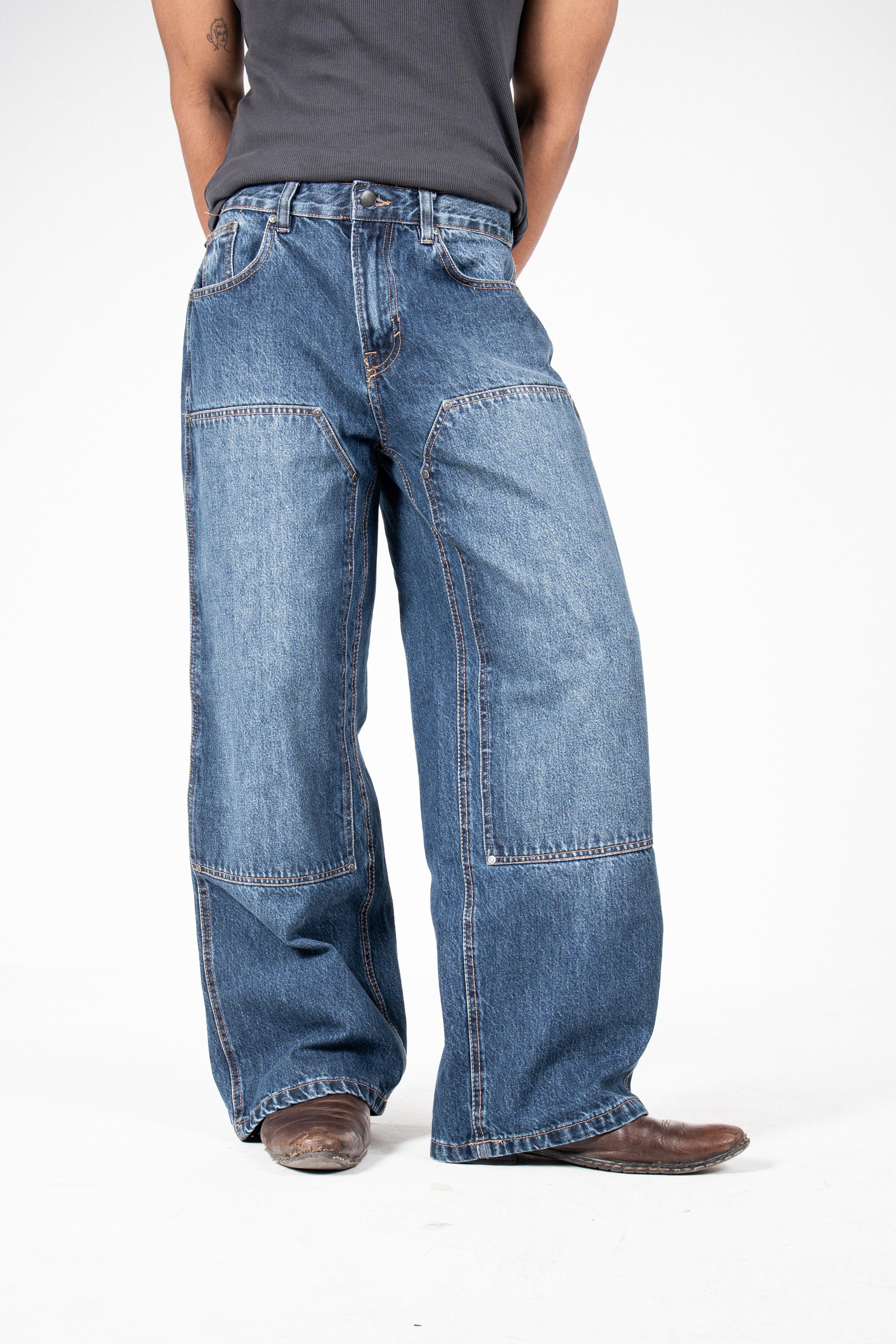 Carpenter blue baggy jeans