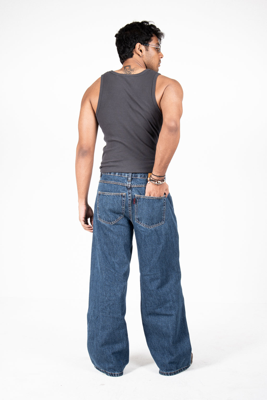 Carpenter blue baggy jeans