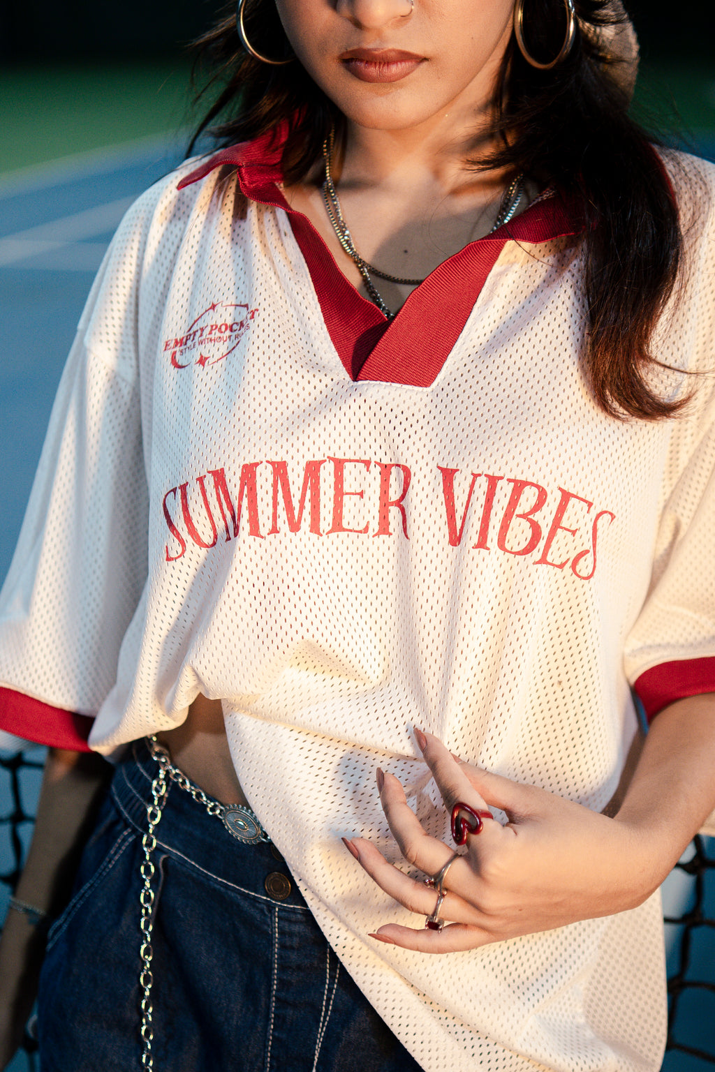 Empty Pocket Summer Vibes Polo (White)