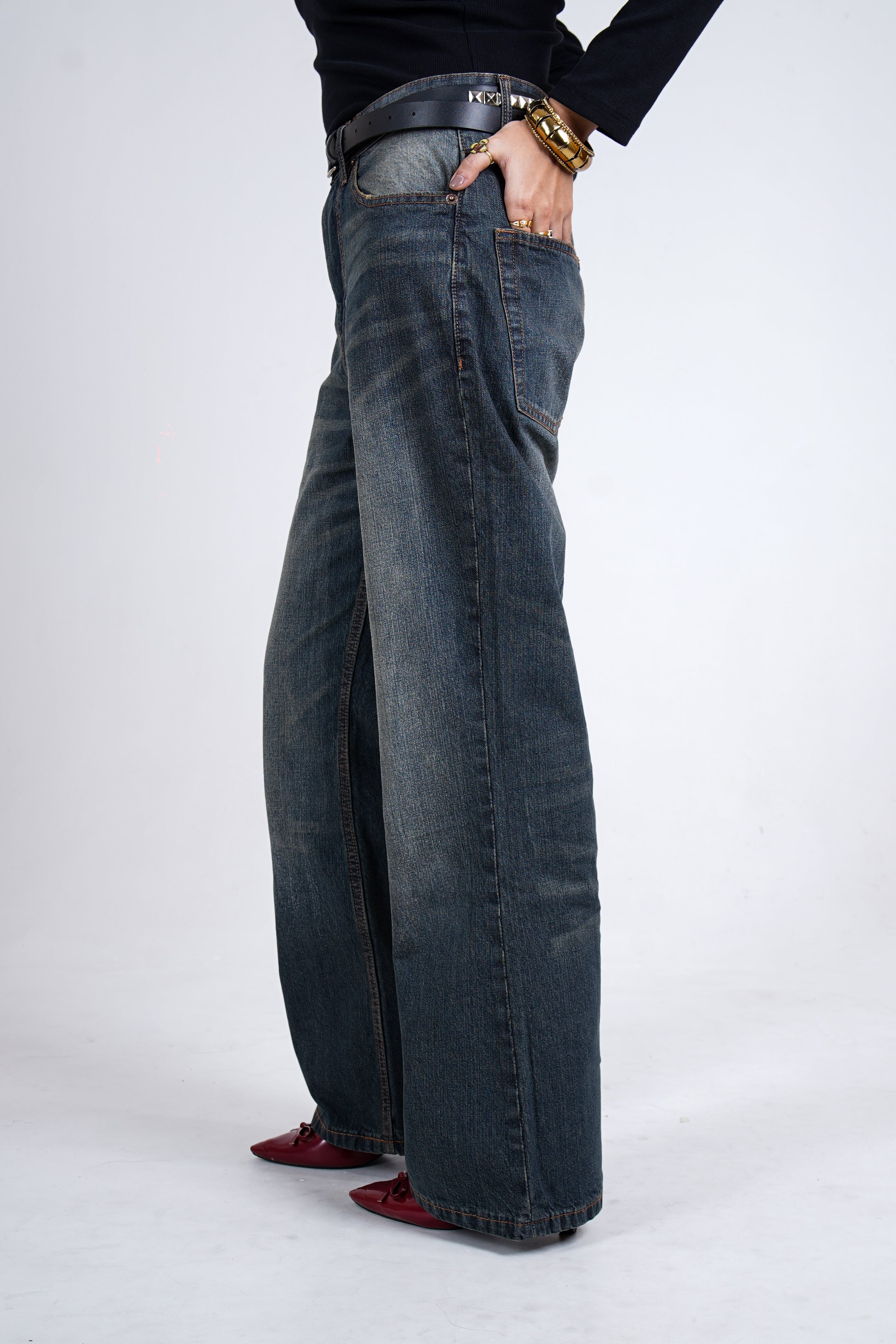 Whisker Blue Dirty Jeans For Her