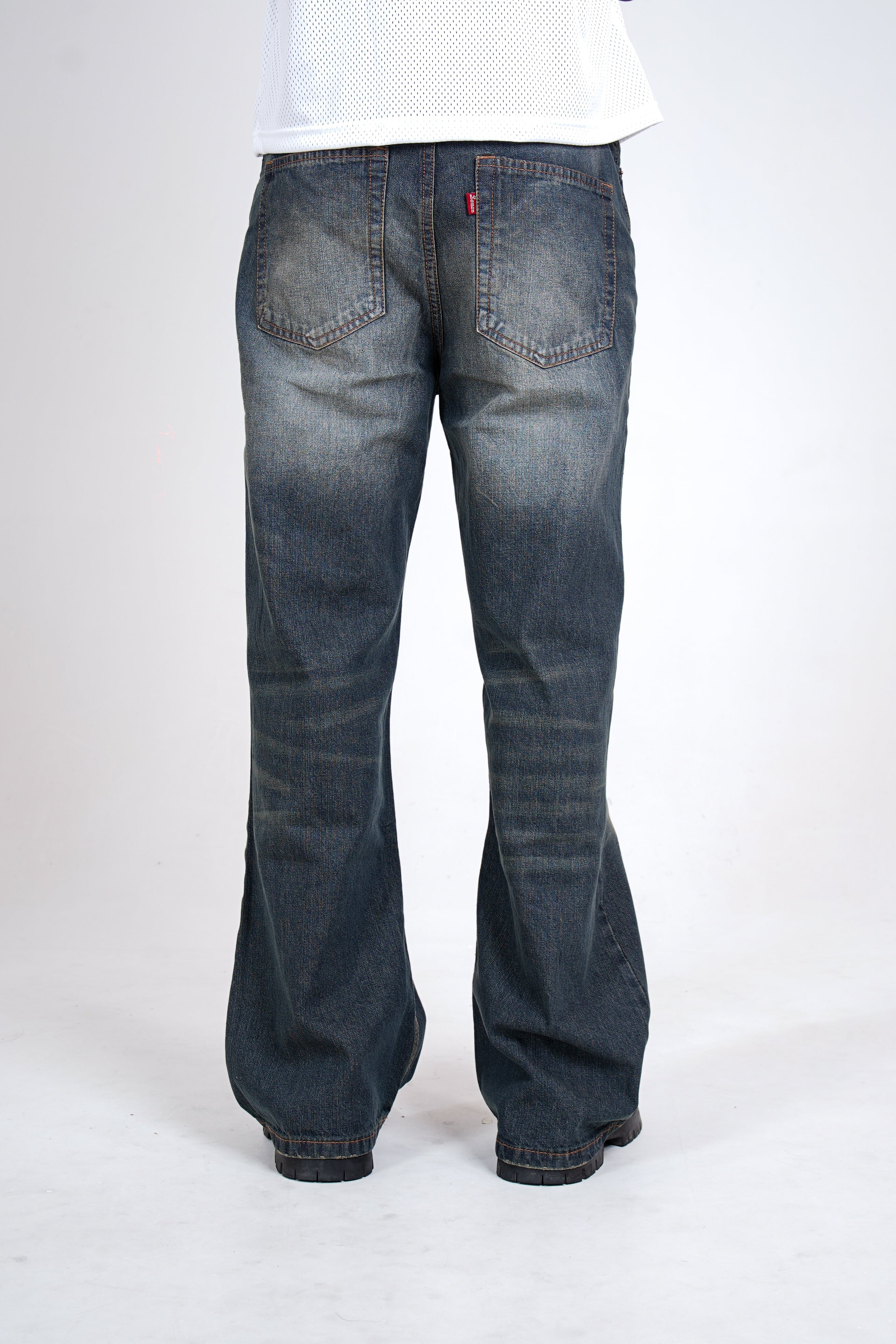 Whisker Blue Dirty Jeans For Him