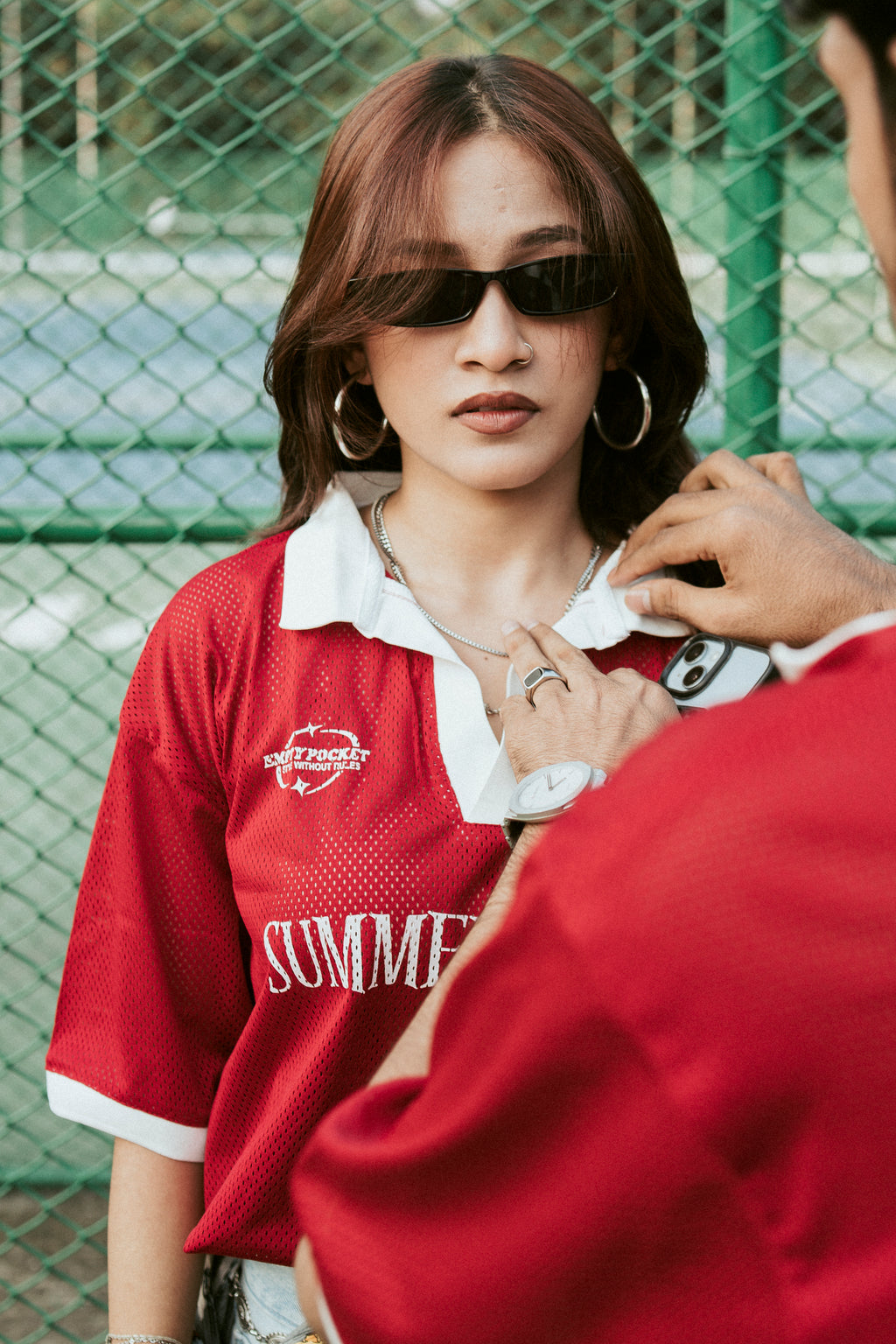 Empty Pocket Summer Vibes Polo (Red)