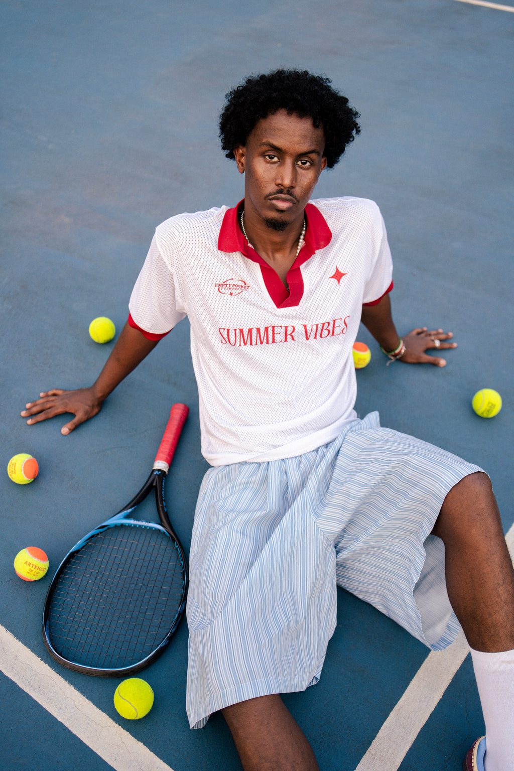 Empty Pocket Summer Vibes Polo (White)