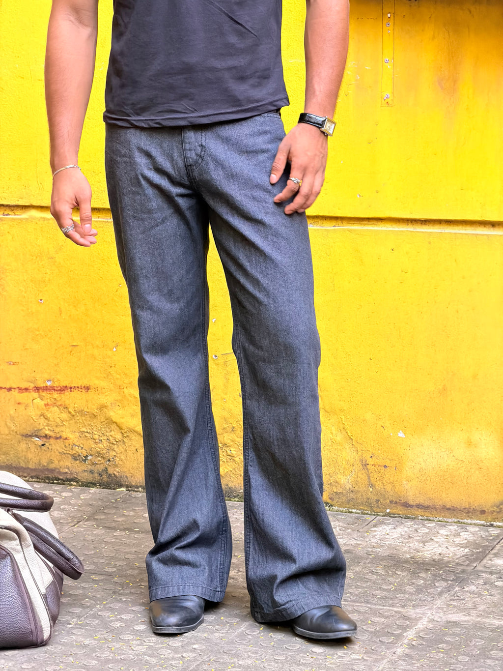 Selvedge denim bootcut jeans