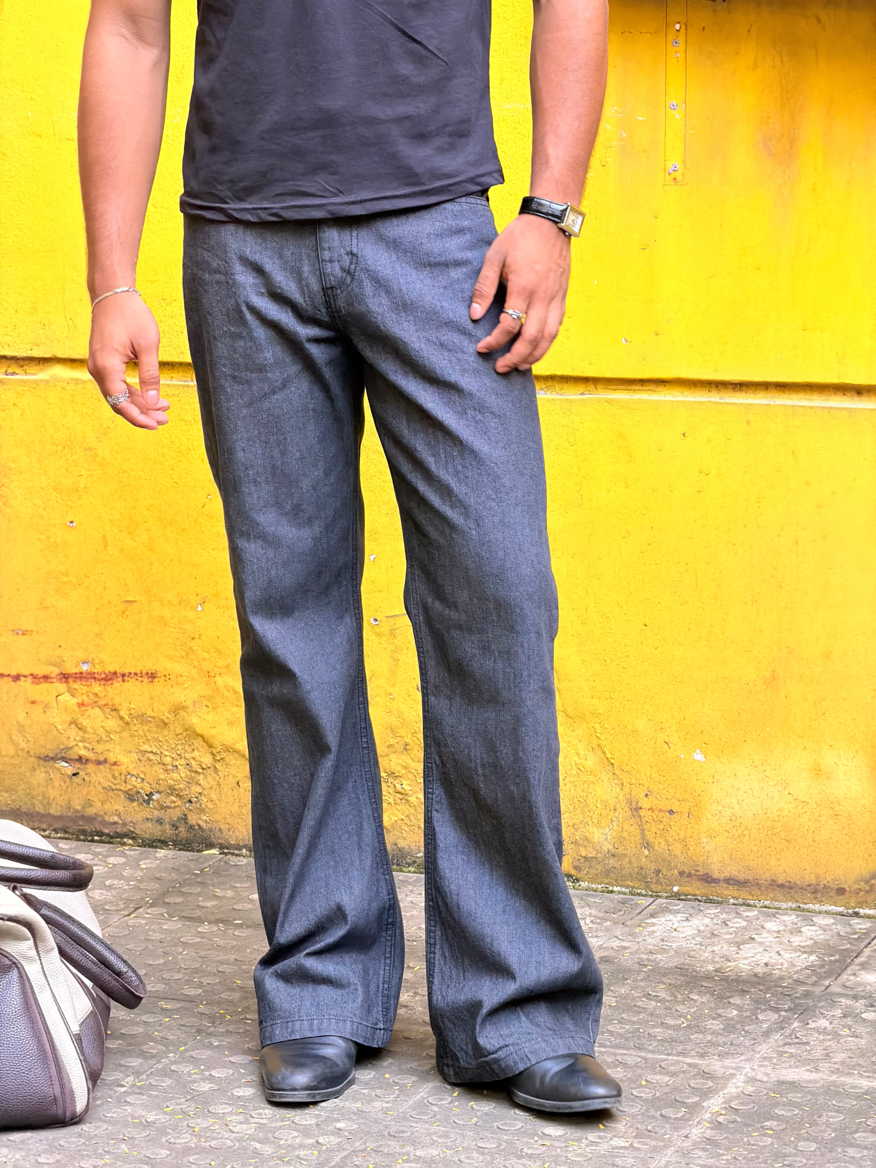 Selvedge denim bootcut jeans