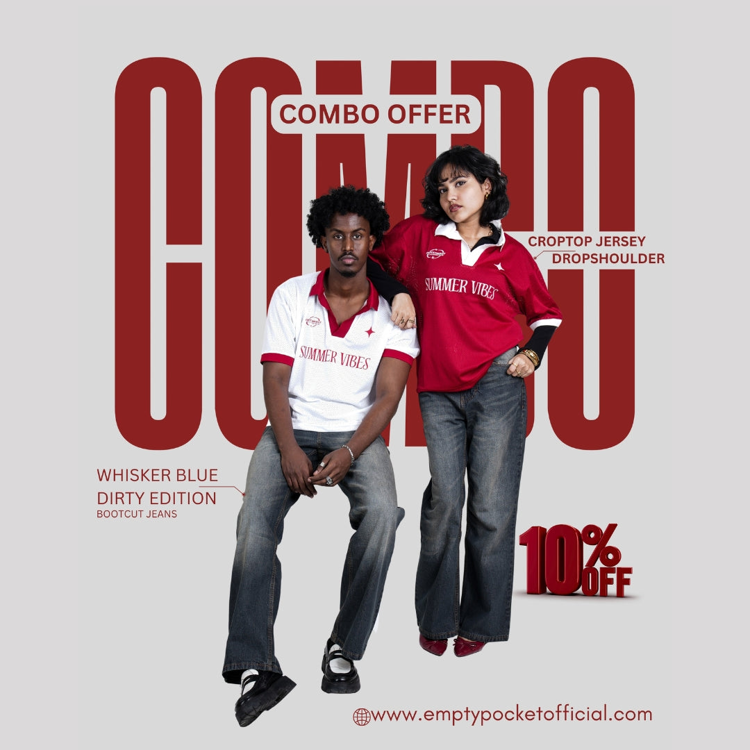 The "Summer Vibes" Jersey + Whisker Blue Dirty Bootcut Combo