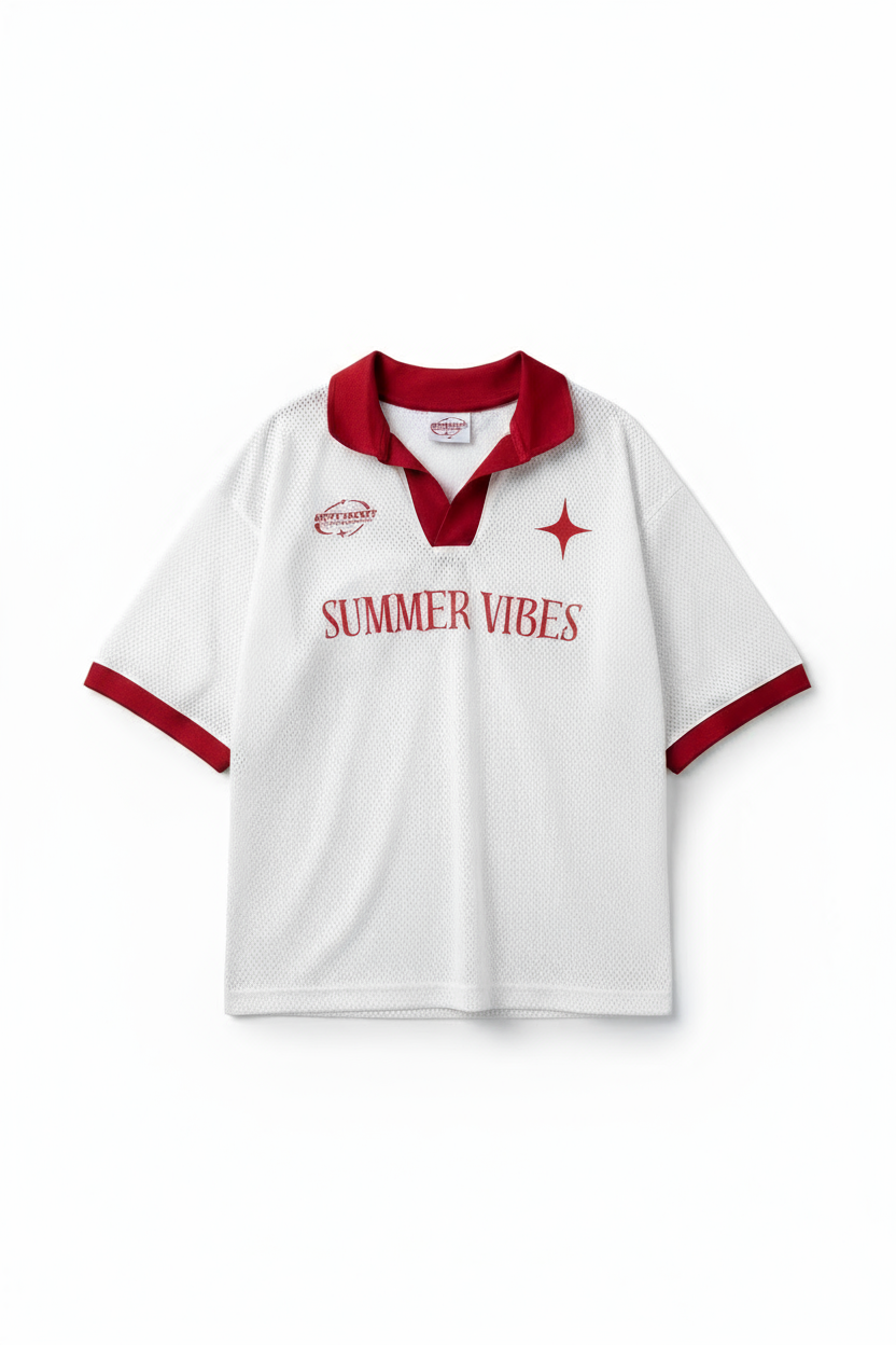 Summer Vibe White Tee