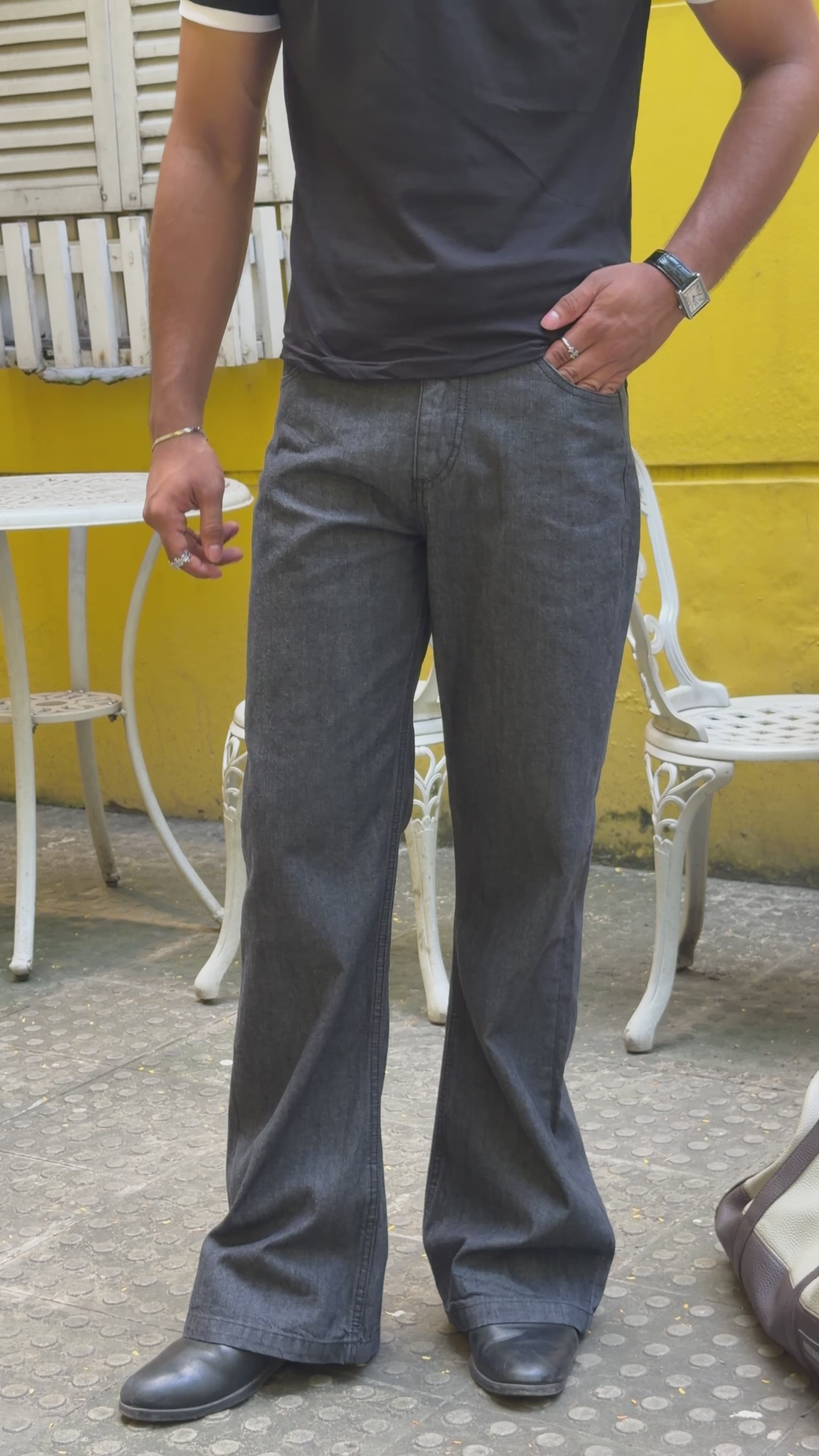 Selvedge denim bootcut jeans
